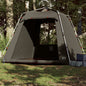 Fishing Tent 4-Person Brown Quick Release