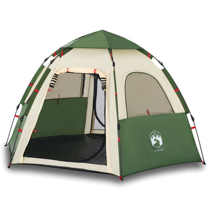 Camping Tent Cabin 4-Person Green Quick Release