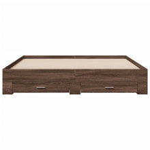 Load image into Gallery viewer, Bed Frame with Drawers Brown Oak 180x200 cm Super King Engineered Wood
