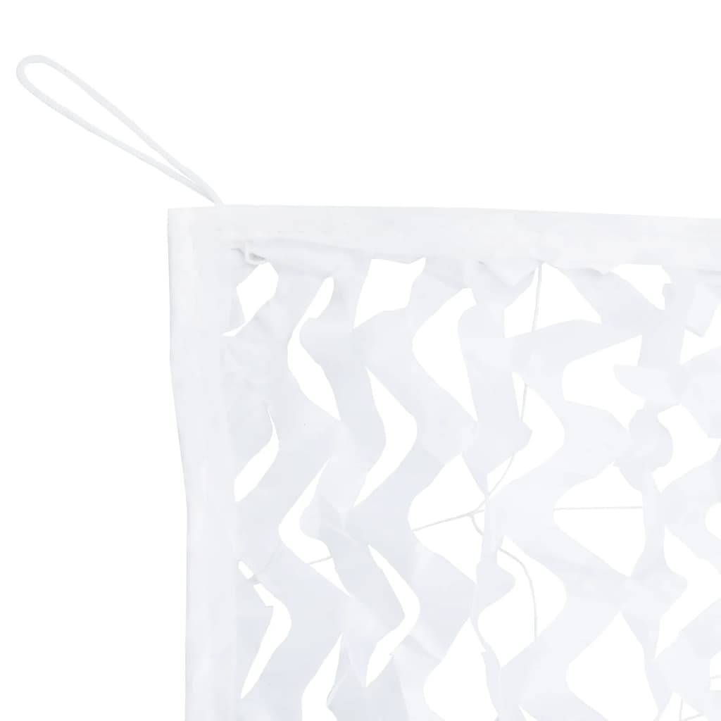 Camouflage Net with Storage Bag 409x206 cm White