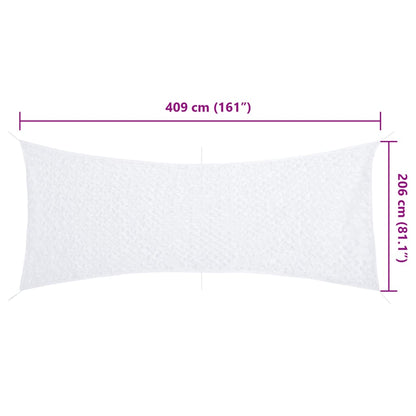 Camouflage Net with Storage Bag 409x206 cm White