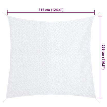 Camouflage Net with Storage Bag 316x296 cm White