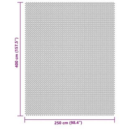 Camping Floor Mat Cream 4x2.5 m