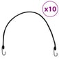 Bungee Cords with Reflective Strips and Hooks 10 pcs 88 cm