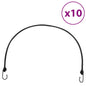 Bungee Cords with Reflective Strips and Hooks 10 pcs 100 cm