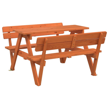 Picnic Table for 4 Kids with Umbrella Solid Wood Fir