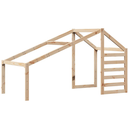 Kids' Bed Roof 198x87x113 cm Solid Wood Pine