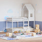 Kids' Bed Roof White 60x99x139.5 cm Solid Wood Pine