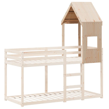 Kids' Bed Roof 55x99x139.5 cm Solid Wood Pine