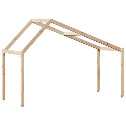 Kids' Bed Roof 203x80.5x142 cm Solid Wood Pine