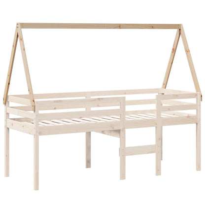 Kids' Bed Roof 209x95.5x88 cm Solid Wood Pine