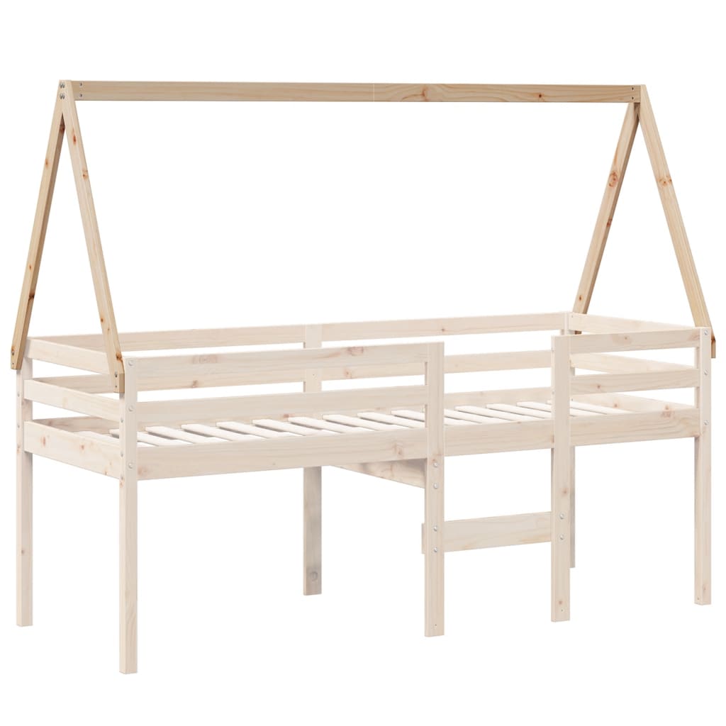 Kids' Bed Roof 199x95.5x88 cm Solid Wood Pine