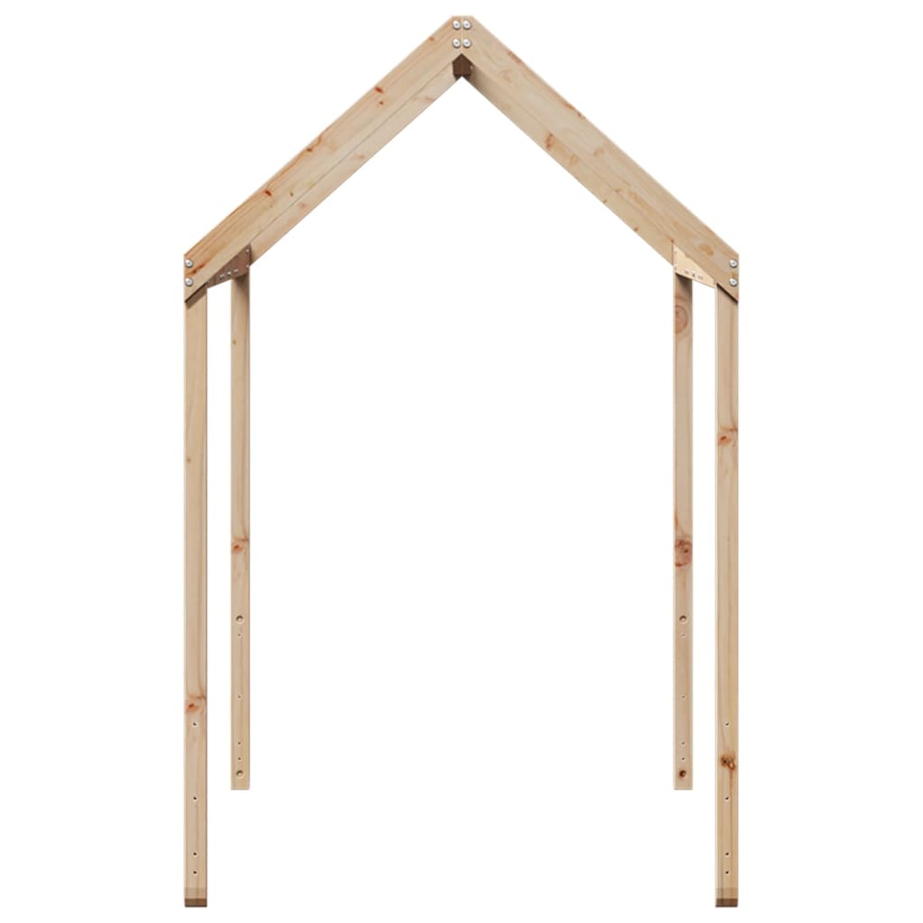 Kids' Bed Roof 217x95.5x159 cm Solid Wood Pine