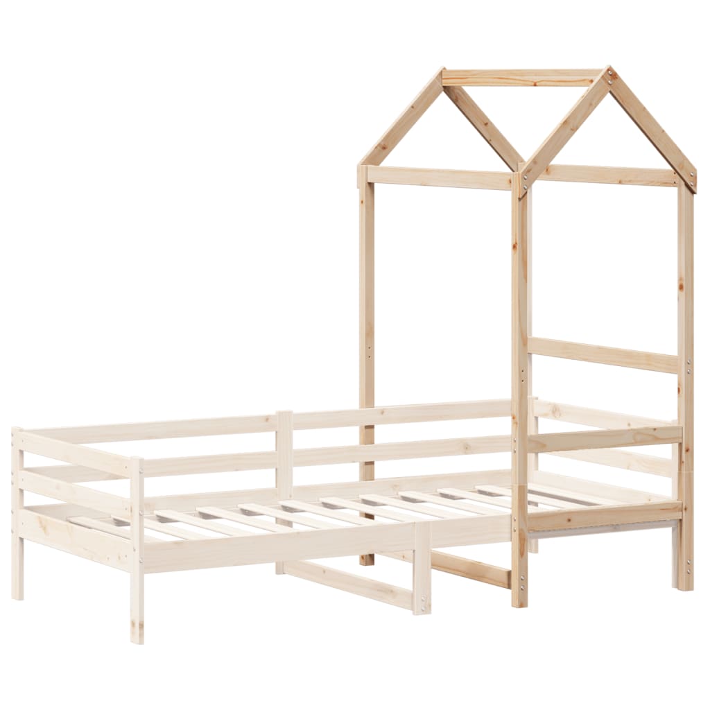 Kids' Bed Roof 118x70x176.5 cm Solid Wood Pine