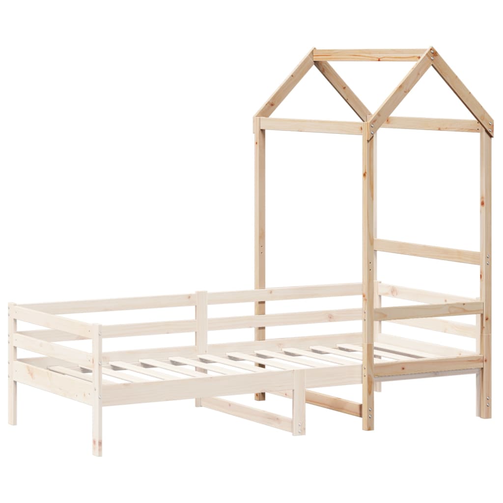 Kids' Bed Roof 108x70x176.5 cm Solid Wood Pine