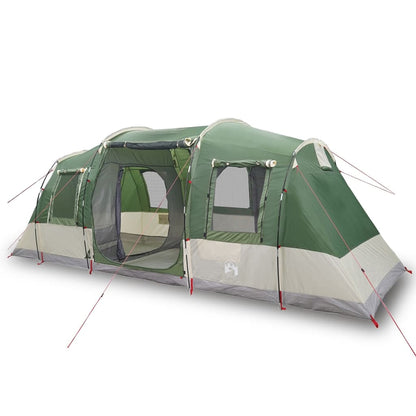 Camping Tent Tunnel 4-Person Green Waterproof