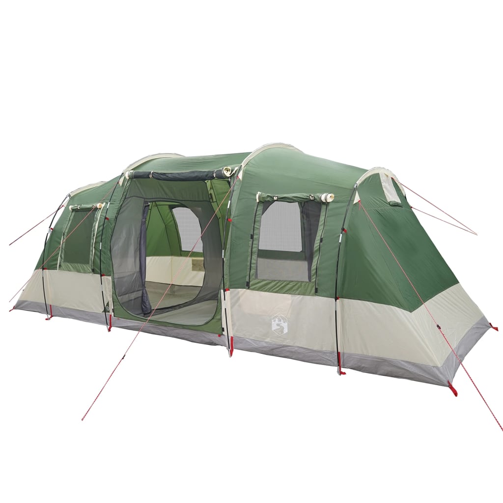 Camping Tent Tunnel 4-Person Green Waterproof