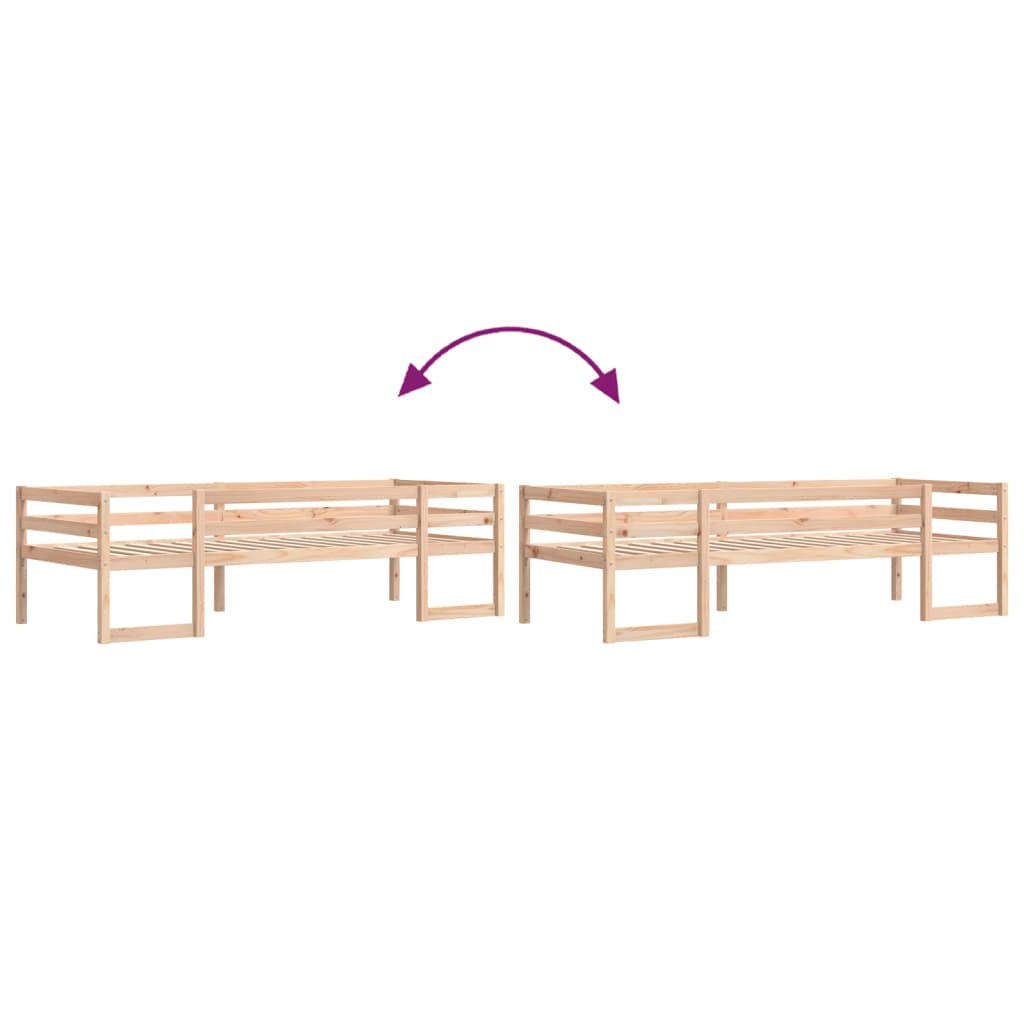 Kids' Bed Frame without Mattress 80x200 cm Solid Wood Pine