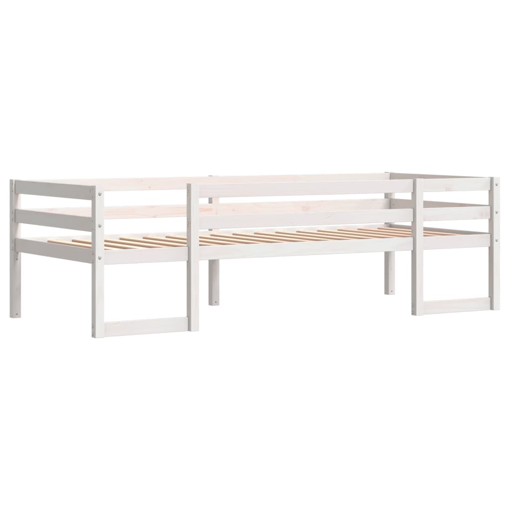 Kids' Bed Frame White 80x200 cm Solid Wood Pine