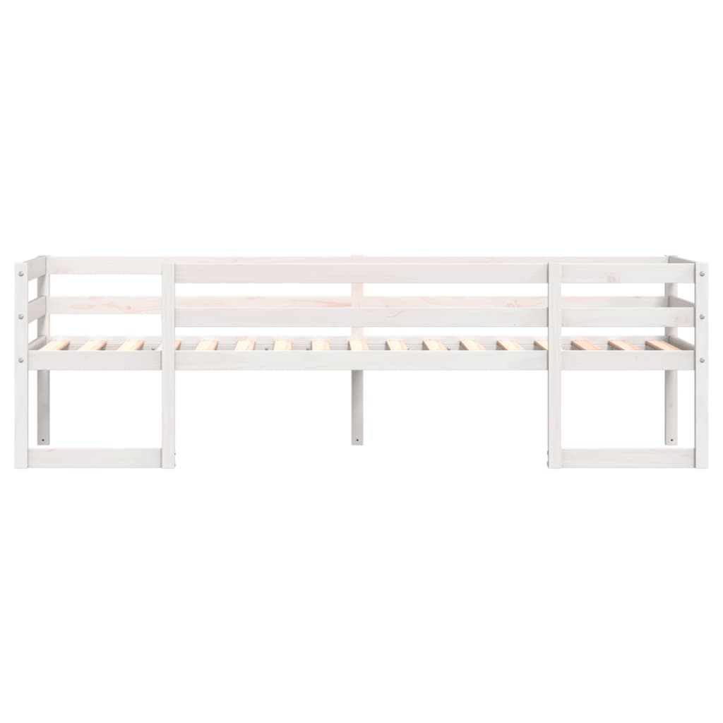 Kids' Bed Frame White 80x200 cm Solid Wood Pine