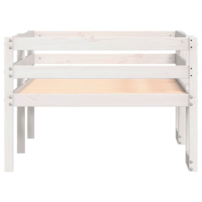 Kids' Bed Frame White 80x200 cm Solid Wood Pine