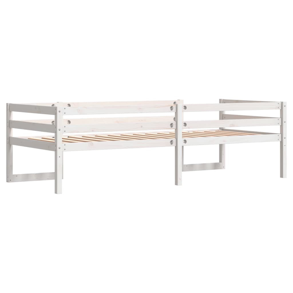 Kids' Bed Frame White 80x200 cm Solid Wood Pine