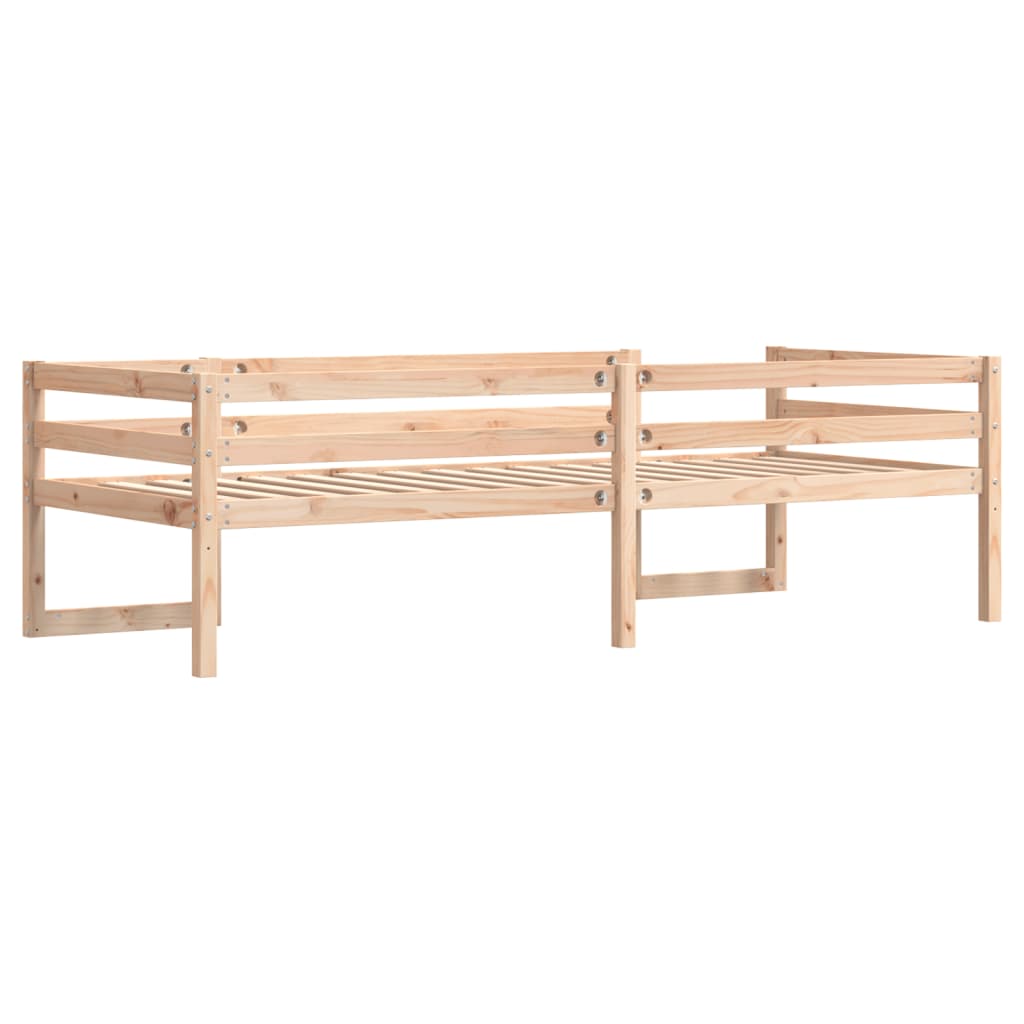 Kids' Bed Frame without Mattress 90x200 cm Solid Wood Pine