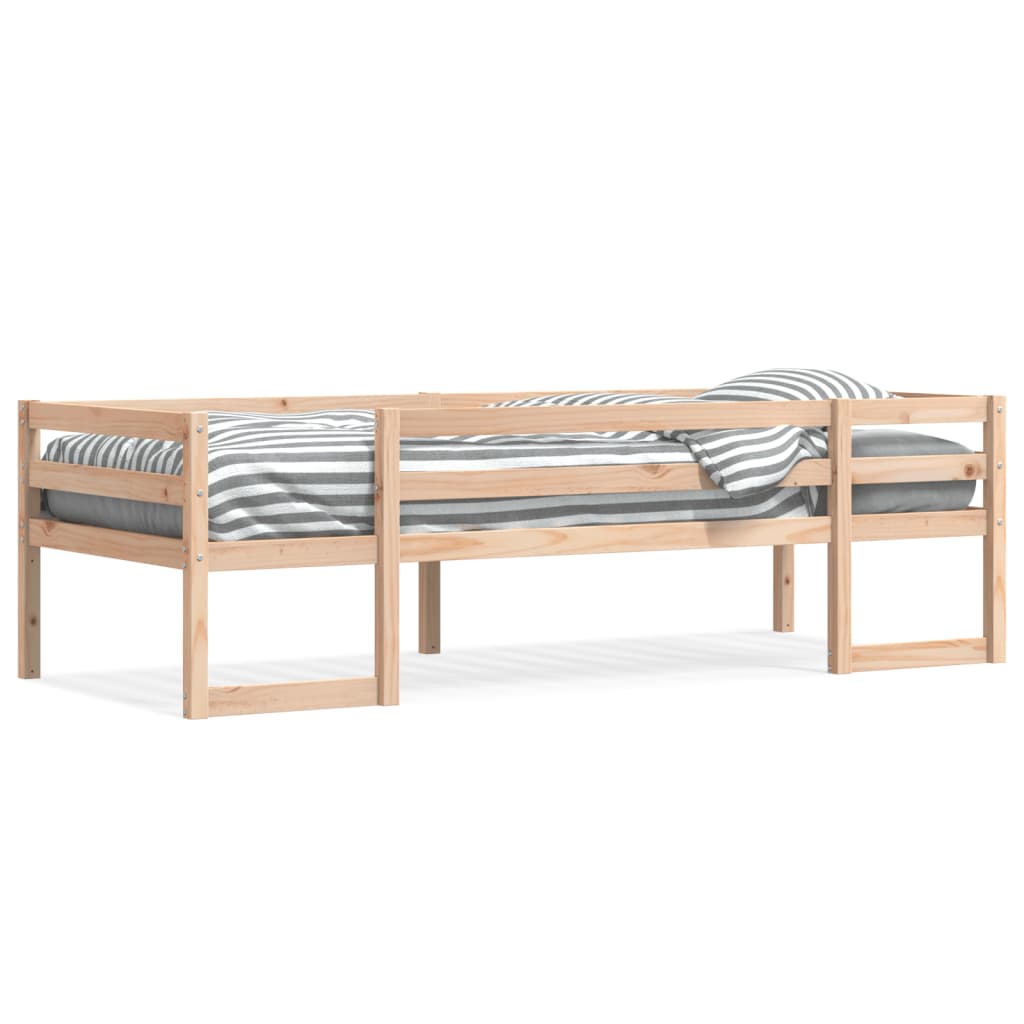 Kids' Bed Frame without Mattress 90x200 cm Solid Wood Pine