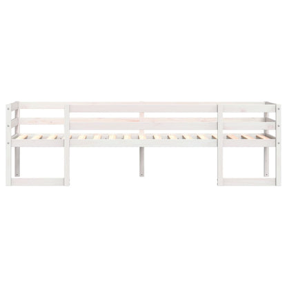 Kids' Bed Frame White 90x200 cm Solid Wood Pine