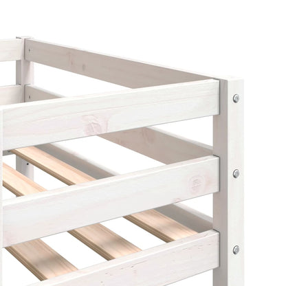 Kids' Bed Frame without Mattress White 90x190 cm Single Solid Wood Pine