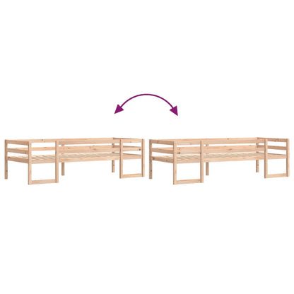 Kids' Bed Frame without Mattress 75x190 cm Small Single Solid Wood Pine