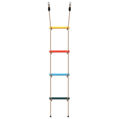 Rope Ladder for Kids with 4 Rungs Multicolour