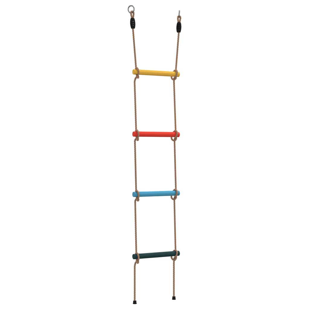 Rope Ladder for Kids with 4 Rungs Multicolour