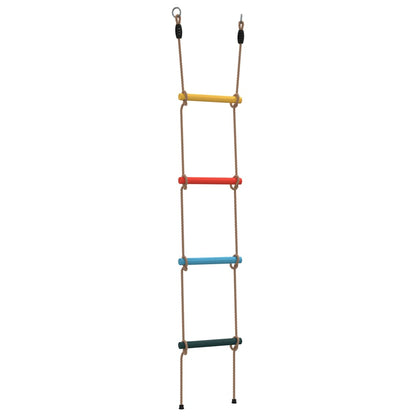 Rope Ladder for Kids with 4 Rungs Multicolour