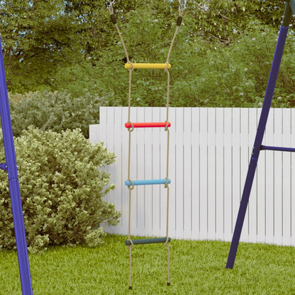 Rope Ladder for Kids with 4 Rungs Multicolour