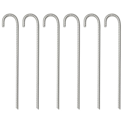 Tent Pegs 6 pcs 37 cm Ø10 mm Galvanised Steel