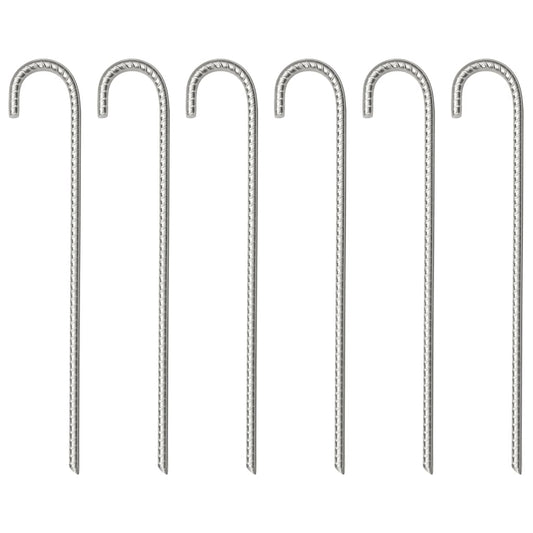 Tent Pegs 6 pcs 37 cm Ø10 mm Galvanised Steel