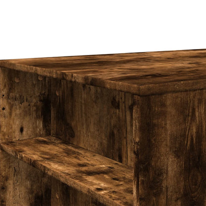 Coffee Table Smoked Oak 102x55x42 cm Engineered Wood