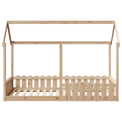 Kids' House Bed Frame 80x200 cm Solid Wood Pine