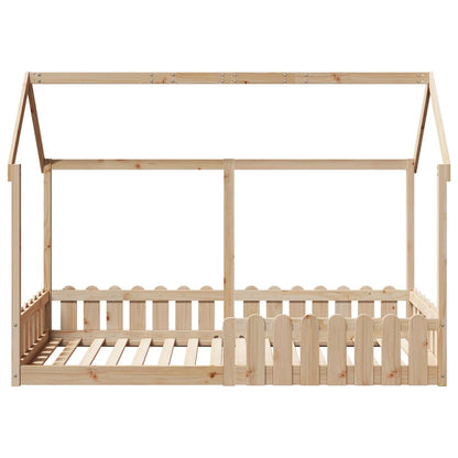 Kids' House Bed Frame 90x190 cm Solid Wood Pine