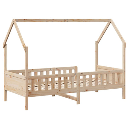 Kids' House Bed Frame 90x200 cm Solid Wood Pine