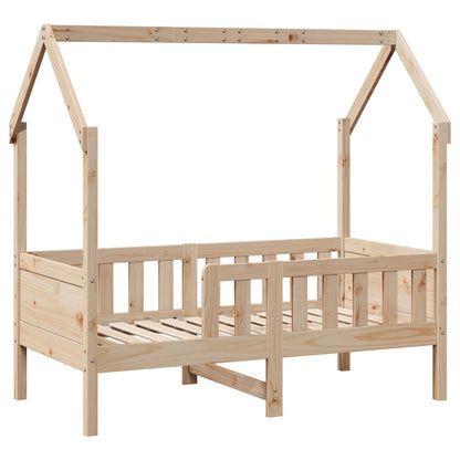 Kids' House Bed Frame 80x160 cm Solid Wood Pine