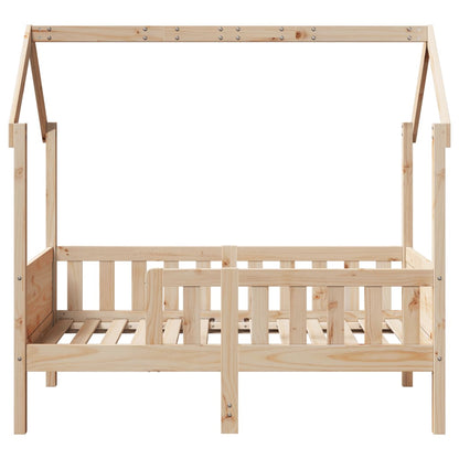 Kids' House Bed Frame 80x160 cm Solid Wood Pine