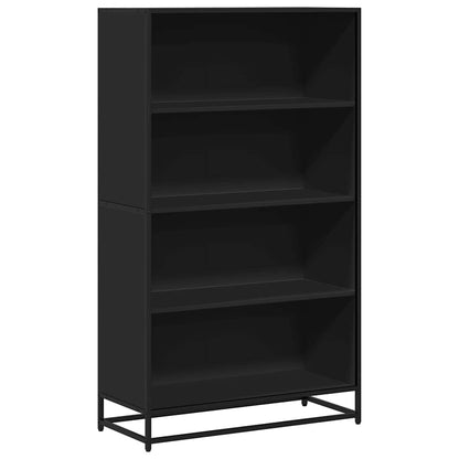 Bookcase Black 80.5x35x139 cm Engineered Wood