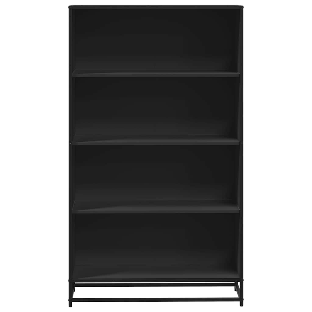 Bookcase Black 80.5x35x139 cm Engineered Wood