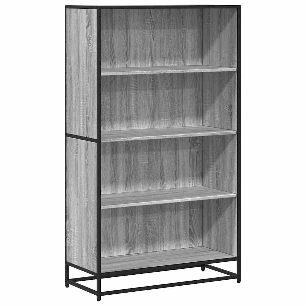 Bookcase Grey Sonoma 80.5x35x139 cm Engineered Wood