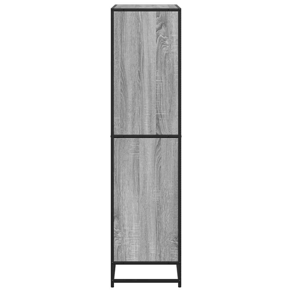 Bookcase Grey Sonoma 80.5x35x139 cm Engineered Wood