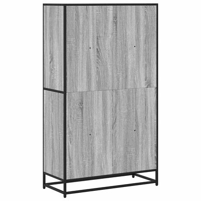 Bookcase Grey Sonoma 80.5x35x139 cm Engineered Wood