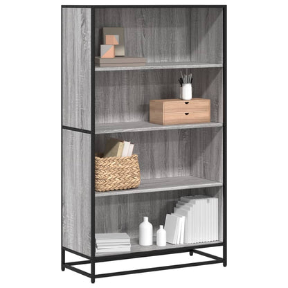 Bookcase Grey Sonoma 80.5x35x139 cm Engineered Wood