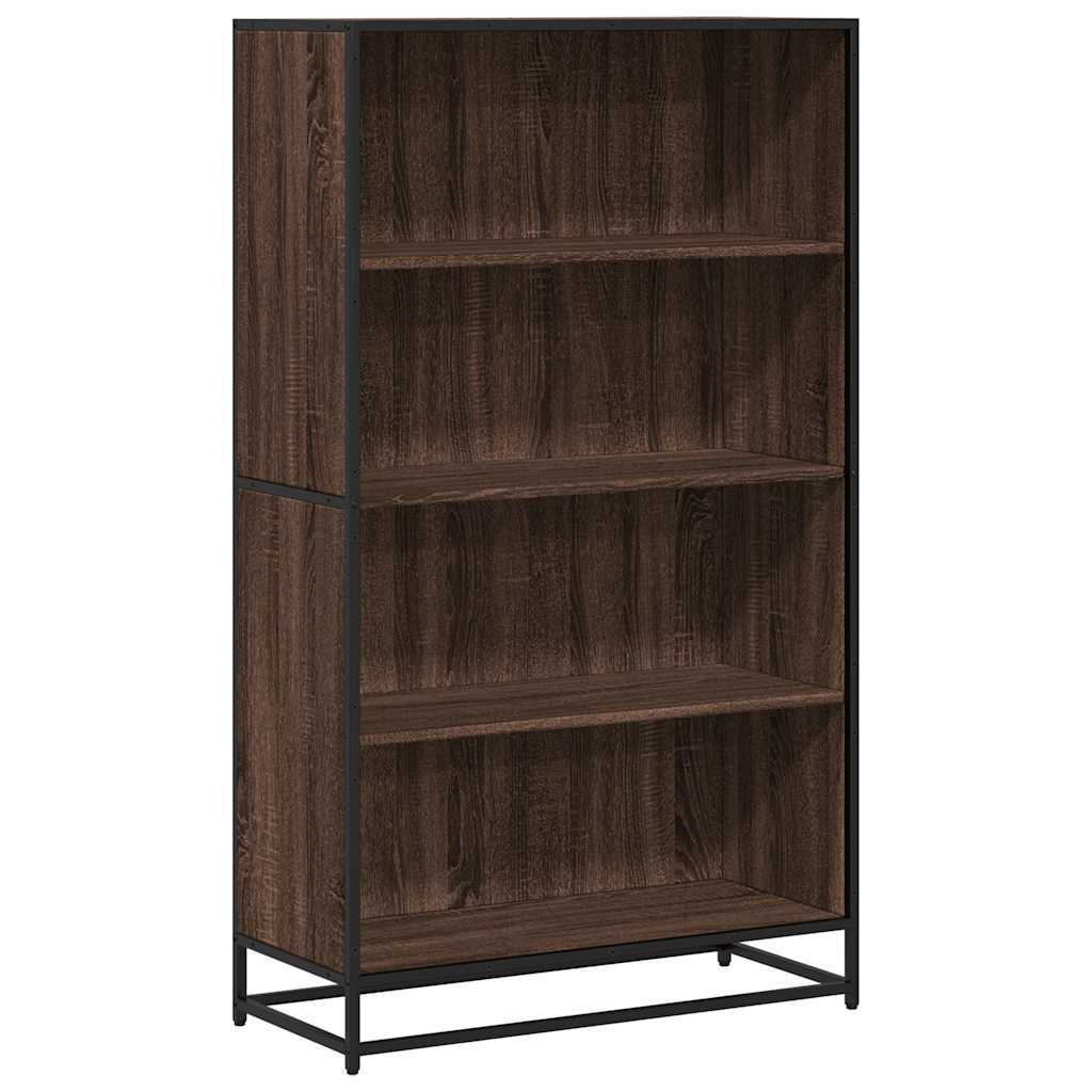 Bookcase Brown Oak 80.5x35x139 cm Engineered Wood